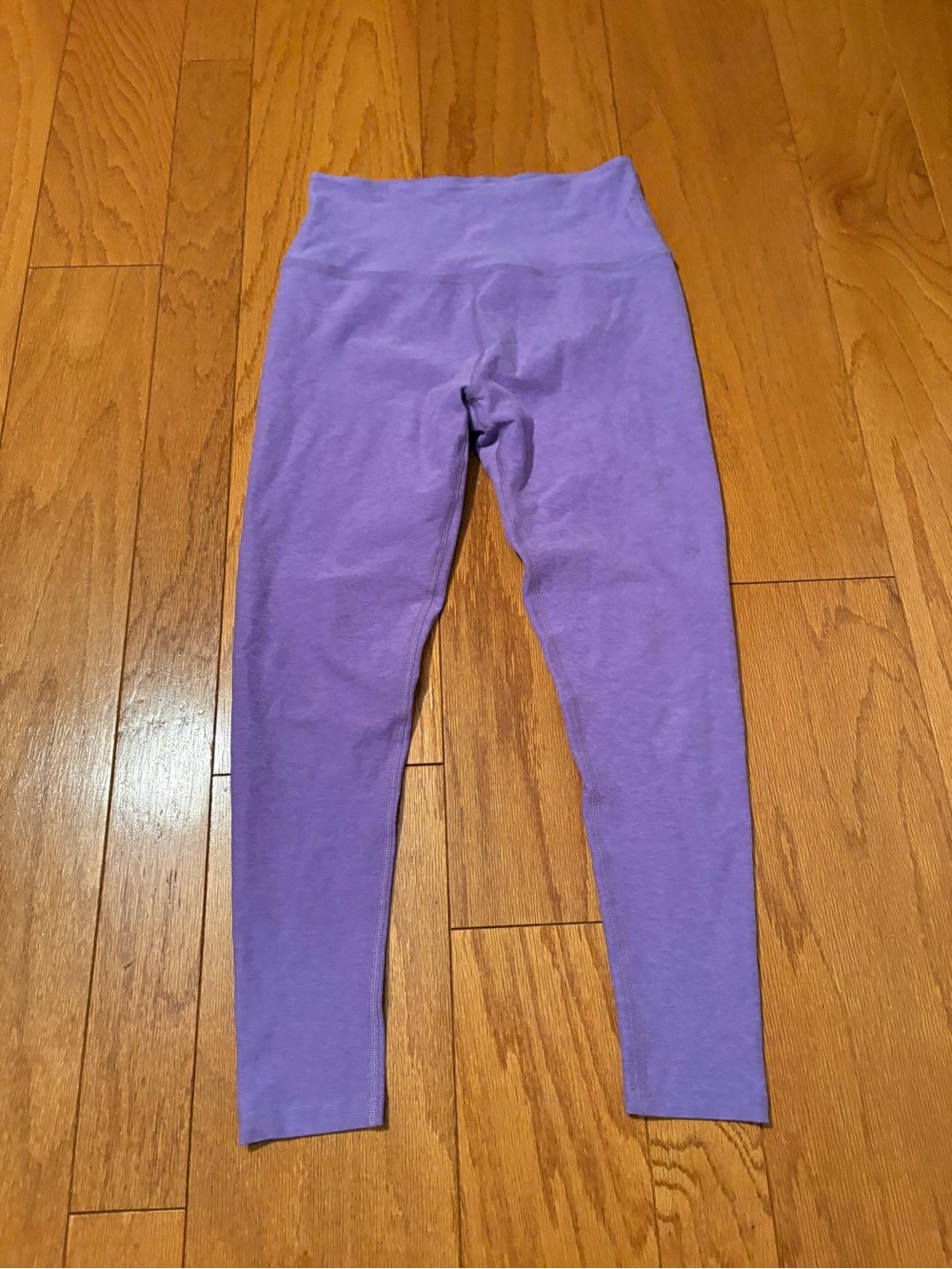 Beyond Yoga Spacedye Purple High-Waist Leggings Large